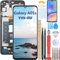 YHX-OU 6.7'' Schwarz Display mit Rahmen Für Samsung Galaxy A05s SM-A057G SM-A057F SM-A057M LCD Display Touchscreen Bildschirm Digitizer Assembly Glas mit Werkzeug+ 1 Stück Schutzfolie