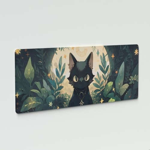 Sumgsn Gaming Mouse Pad Cute Cat Large Mouse Mat Rubber Material Non-slip Used for Computer Office or Gaming（31.4 * 11.8 * 0.12in）