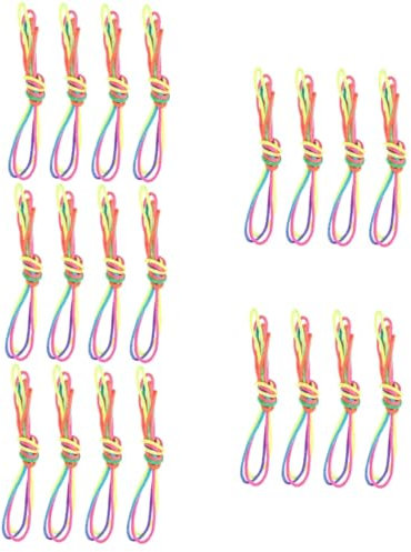 Abaodam 20pcs Hand Game Cats Cradle String Cat Rope Toys for Indoor Fun Interactive Boys and Girls Toys Crinkle Material