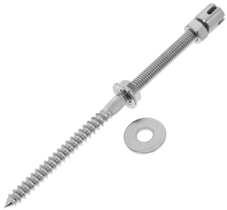 SUPVOX Stainless Steel Wire Trellis Screw for 5/64 Wire Rope, Vine Trellis Clamp with Easy Installation and Flexible Arrangement, Suitable for Climbing Plants in Garden Walls