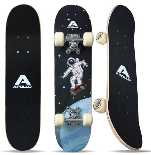 Apollo Skateboard – Spacewalk – barnskateboard 61 cm, ABEC 3