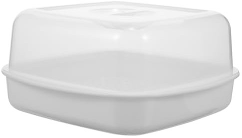 CLISPEED Vaporera para Microondas de Pp Diseño Hexagonal, Buena Permeabilidad al Aire y Fácil de Limpiar para Cocinar al Vapor en Casa (color Blanco)