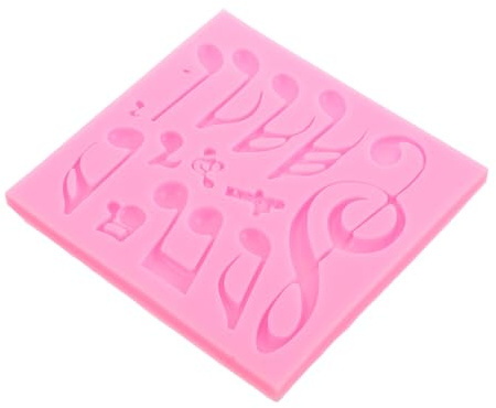 ABOOFAN Music-Inspired Cake Mould Silicone Fondant Mold for Baking for DIY Decorations Clay Projects