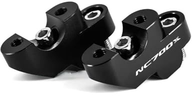 Pullback Motorcycle Handlebar Rise For NC 750 X NC750X 2016-2021, NC700X 2012 2013 Stub Fitting Handlebar Clamp Mount. Stem Adapter(BLACK 1)