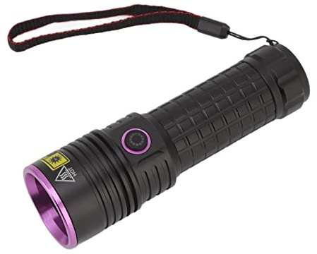 RASTKY Ultraviolet Rechargeable Black Light Flashlight for Resin Curing Currency Verification Scorpion Hunt Pet Urine Search, Aluminium Alloy Material, Y48 365nm Ultraviolet Flashlight for Multiple