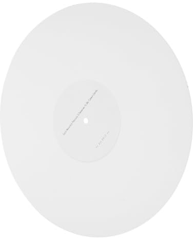 Tapis de Platine Acrylique 3mm pour Disque Vinyle 12 Pouces | Acrylique Blanc, Support Stable et Protection, Accessoire pour Tourne-disques et Phonographes