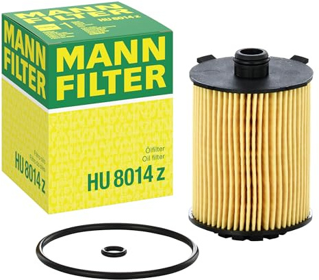 Mann Filter HU 8014 z Cartridge Oil Filter Replacement Compatible With Volvo S60, S90, V60, V60 Cross Country, V90, V90 Cross Country, XC40, XC60, XC90