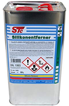 STC Silikonentferner 5L – Antistatischer Entfetter für Autolack Metall Kunststoff – Profi Oberflächenreiniger vor dem Lackieren – Schnelltrocknend Rückstandsfrei Hochergiebig Made in Germany