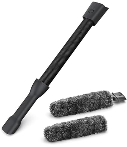 AEG AKIT21 Duster Kit (Biegsamer Staubwedel, Saugschlauch, Reinigung empfindlicher Gegenstände, kratzfreies Abstauben, Staubsauger-Aufsatz, waschbar, passend für QX6, QX7, QX8-2, QX9, grau/schwarz)