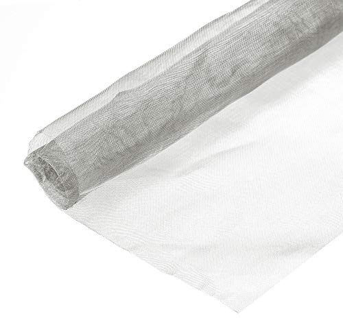 sourcing map Malla de alambre tejida de 330 x 305 mm, acero inoxidable 304, para ventilador de refrigeración de computadora, gabinete de ventilación de aire, paquete de 2