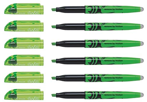 PILOT FriXion Light Textmarker, 3,8 mm, Grün, 6 Stück