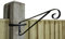 Hanging Basket Bracket Hooks 'H' Section Concrete Fence Posts CP23 (Set of 4) MyGardenGreen
