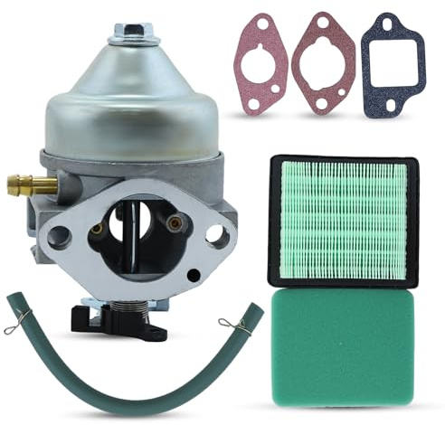 Haishine Carburateur Kit pour Honda GCV 190 GCV190A GCV190LA Moteur HRB217 HRX217 HRX217K1 Tondeuse à Gazon 16100-Z0Y-813 avec Filtre a Air + Joint Carburateur