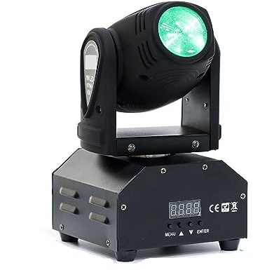 Lumières stroboscopiques Dj, Disco Night Maker, Mini LED 10W faisceau de tache lumière principale mobile Lyre DMX512 stroboscope de lumière d'étape for l'étape professionnelle de divertissement à la m