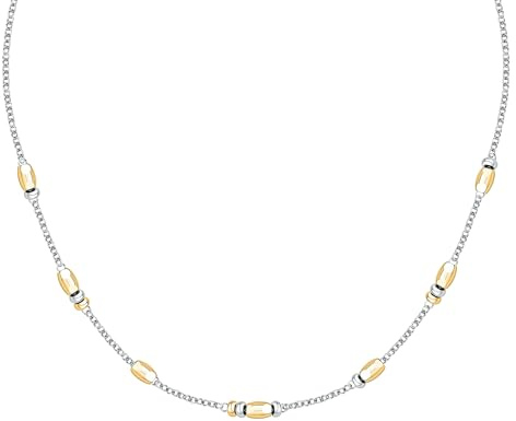 Morellato Collana da donna in acciaio, perle, collezione Summer Colors, regalo per la mamma, Lega di acciaio