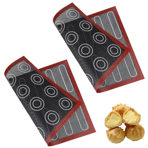 2 Pezzi Tappetino Microforato per Forno Tappetino da Forno in Silicone Tappetino a Doppia Faccia Antiaderente Tappetino da Forno in Silicone Foglio per Forme di Cottura Riutilizzabile.