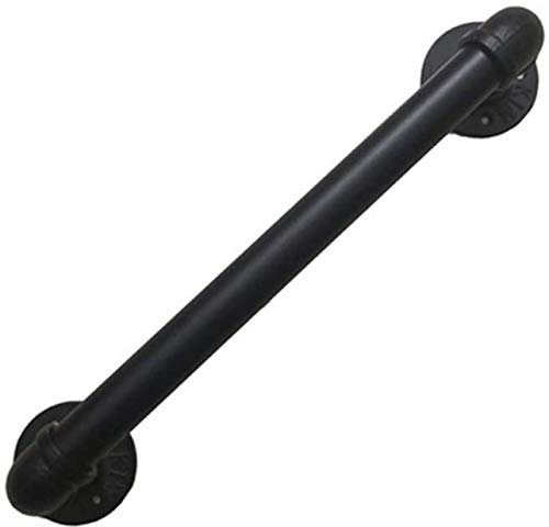 handlauf Edelstahl aussen Haltegriff für die Dusche schwarz Badezimmer-Handlaufstütze Rutschfester moderner Treppenhandlauf Schmiedeeisenrohr an der Wand 100 cm (394 Zoll)