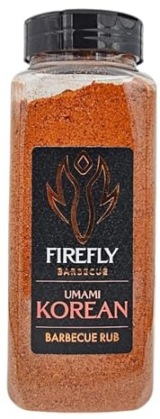 Firefly Barbecue Korean BBQ Umami Rub with Gochugaru & Miso - Seasoning Mix for Chicken Breast, Seafood & Vegetables - Dry Marinade for Grilling, Roasting & Air Frying - 1L