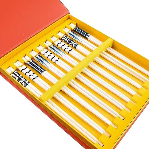 HADECOLL Bacchette riutilizzabili， Bacchette riutilizzabili， Bacchette monouso Bacchette riutilizzabili Bacchette in Ceramica per Uso Domestico， Set di Bacchette di Alta，