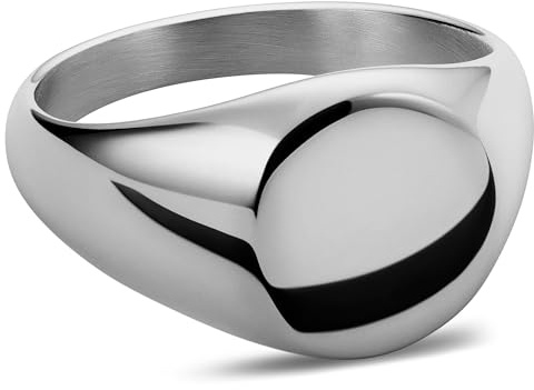 Lucleon by Trendhim Ring Herren | Mason Siegelring aus Edelstahl mit polierter Oberfläche | Dänisches Design | Eleganter Männerschmuck für Alltag & Anlass