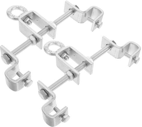 BESPORTBLE 2 Piezas Soporte Colgante de Sacos de Arena Soporte Ajustable limpiaparabrisas Mochila de Estante de Ropa huevera Soportes oscilantes Montaje de Saco de Boxeo Acero Silver