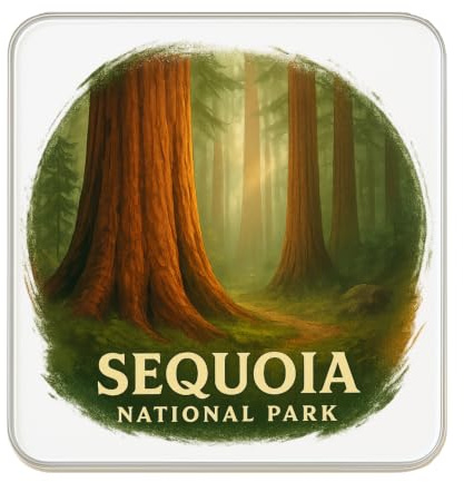 Magnete da frigorifero Sequoia National Park, USA, souvenir da viaggio da collezione