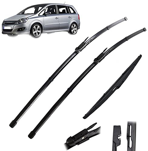 Wipers Parts For Vauxhall For Opel For Zafira B 2005 2006 2007 2008 2009 2010 2011 Car Window Front Rear Windscreen Windshield Wiper Blades Set Kit 282214