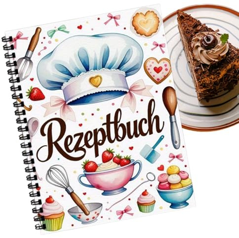 Genérico Journal de recettes – Carnet de recettes personnel album, livre de régimes relié à couverture rigide pour dîners végétariens à la maison, en famille ou au bureau