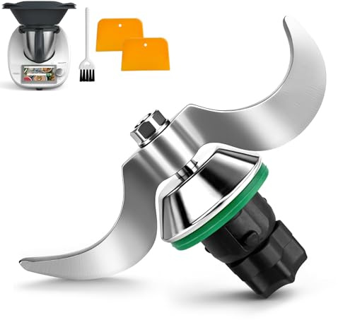 Cuchilla Amasadora Compatible con Thermomix TM5 TM6 TM7 | Cuchilla de Mezcla de Repuesto con Junta para Masas, Pan, Bollería (Modelo 1)