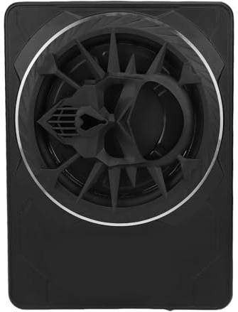 Ausla Subwoofer para Auto de 10 Pulgadas, 800w de Potencia Máxima, Subwoofer Activo Delgado con Luz Ambiental LED y Amplificador Integrado para Camiones y Vehículos