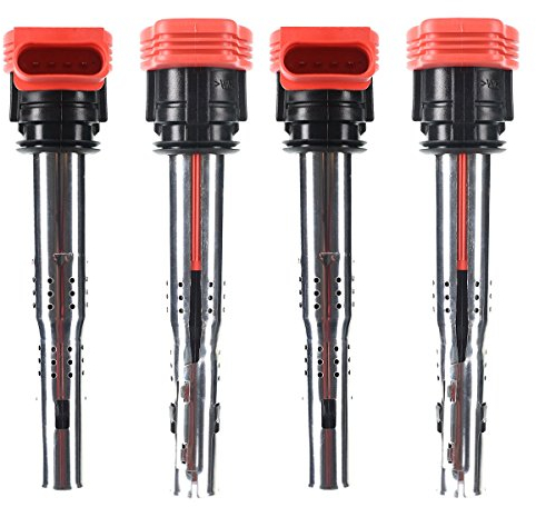 Frankberg 4x Zündspule Zündmodul Kompatibel mit A4 2.0L-3.2L S4 2002-2015 A4 Avant 2.0L-3.2L S4 2002-2015 A4 Cabriolet A5 A6 A8 R8 Spyder Gallardo Replace# 06E905115