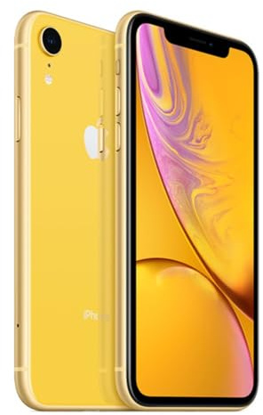 Apple iPhone XR, 64GB, Yellow - Unlocked (Renewed)