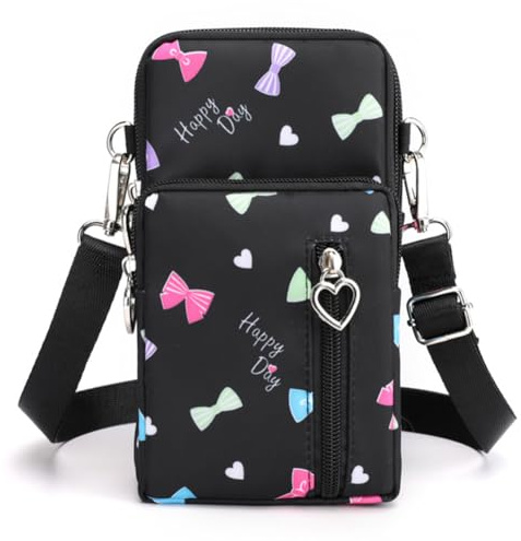JANKS Small Crossbody Bags for Women Mini Cell Phone Purses with Crossbody Strap Phone Wallet Purses Shoulder Bag Nylon Arm Bag