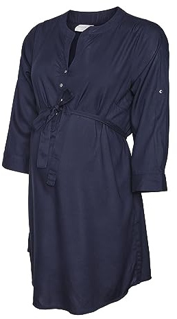 MAMALICIOUS Damen Mlmercy 3/4 Woven Tunic Noos Eco A. Tunika Shirt, Navy Blazer, L EU