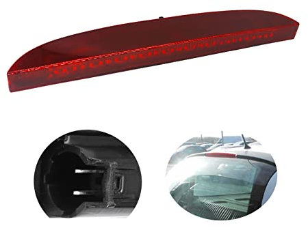 KASturrboo Troisième Feu de Stop pour Clio 2, Haut 3ème Feux Stop arrière Clio II 1998-2006 7700410753 (Rouge)
