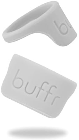 BUFFR Silicone Ring Protector for Working Out – Wedding Ring Protector – Rubber Ring Guard for Women – Light Gray, Size 7