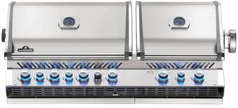 Napoleon Barbecue gaz encastrable Prestige Pro 825 INOX 4 brûleurs + 2 Sizzle Zone + brûleur arrière + Fumage