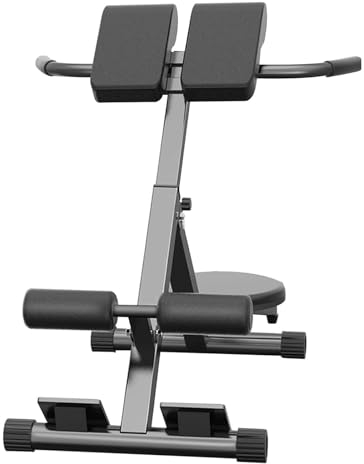 Hantelbank Klappbarer römischer Stuhl, höhenverstellbare Bauchbank, Beinkrafttrainer, Hyperextensionsbank, verstellbare Rückenverlängerungsbank für das Heim-Fitnessstudio, Belastung 264 Pfund Fitness
