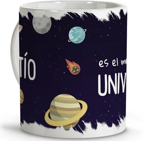 LolaPix Tazas personalizadas. Tazas de cafe. Regalo tío. Regalo para tío. Taza cerámica 330 ml.