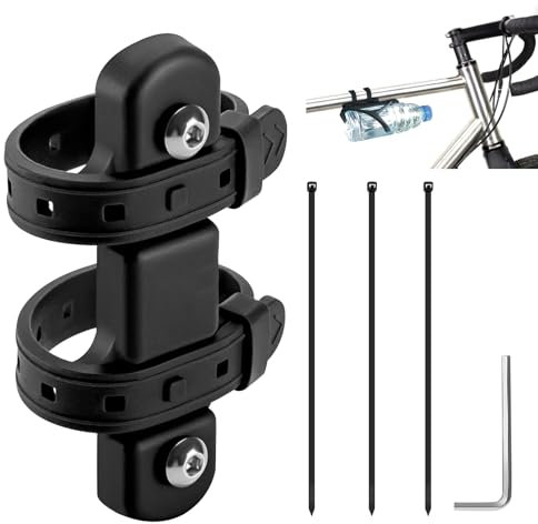 Base de Montaje de Jaula de Botella de Bicicleta, Soporte Sin Perforaciones Con Correas Antideslizantes para Muchos Tipos de Bicicletas