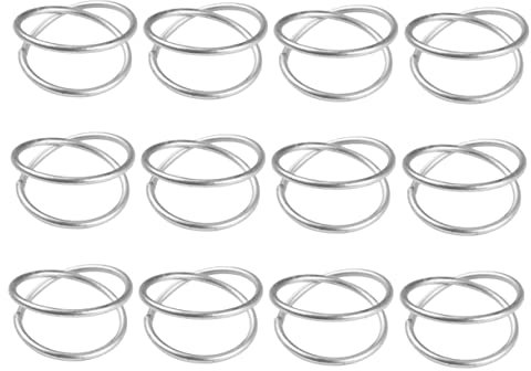 Amosfun Serviettenringe Und Schnallen Aus Metall 12-teilig Spiral-serviettenhalter Für Moderne Tischdekorationen Hochzeitsfeiern