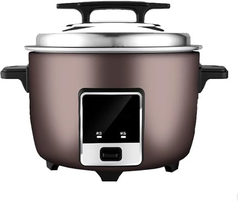 Olla arrocera comercial y calentador de alimentos, con olla interior antiadherente, olla arrocera grande de 8-45L for restaurante, cantina, fiesta y familia(23L-3000W)