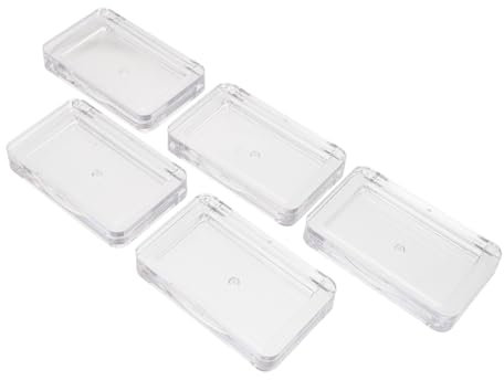 5St Lidschatten-Box Verpackungsbox Make-up-Palette Behälter mit Deckel kosmetiktücherboxen kuferek na kosmetyki Lidschattenetui aus Kunststoff praktische Lidschattenschale Plastik Generisch