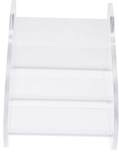 CANIGHT Visitenkartenhalter Aus Acryl 3-stufiger Organizer Schreibtisch Transparentes Displayständer Für Visitenkarten in Standardgröße