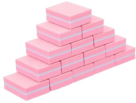 Vaguelly Nagel Schleifblöcke Schwamm 50 Stück Kompakte Nagelfeilen Für Naturnägel Und Kunstnägel Abwaschbar Und Wiederverwendbar Maniküre Pediküre Zubehör