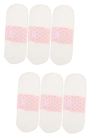 Holibanna 2 Set Assorbente Mestruale Donna Femminile Cotone Per Le Donne Sanitario Adulto Periodo Dopo Stampa Di Assorbenti Igienici Assorbente Riutilizzabile Cotone Bianca 3 Pezzi*2