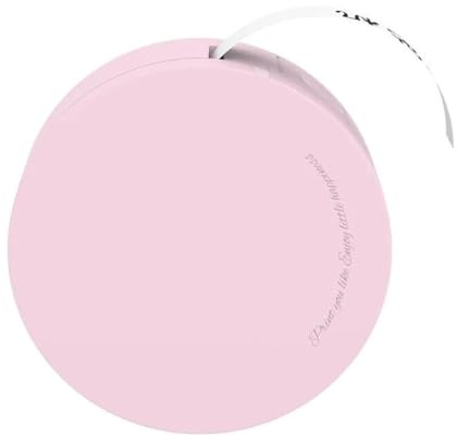 ZGJIAJU Mini-Etikettenaufkleberdrucker for Notizen, Küchenaufbewahrung, Bürodatei, Lesezeichen, Kann Mit Bunten Bändern Eingeklebt Werden Klarer Druck(Pink)