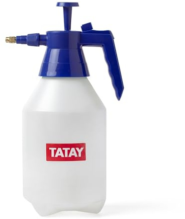 TATAY Sprühflasche Pflanzen 1,5 L | Einstellbare Düse + Ergonomischer Griff | Transparenter Behälter mit Sichtskala | Sicherheitsventil | Vielseitig für Garten | Kompaktes und Langlebiges Design