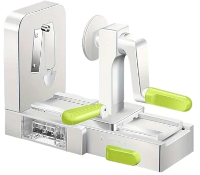 Máquina for hacer fideos de patata, espiralizador verduras acero inoxidable, cortador ensaladas multifuncional, rallador frutas