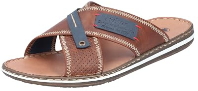 Rieker Herren Frühjahr/ Sommer Pantoletten, Brown 21061 25, 40 EU